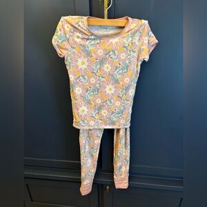Matilda Jane Pink and Yellow Floral Kids Pajama Set